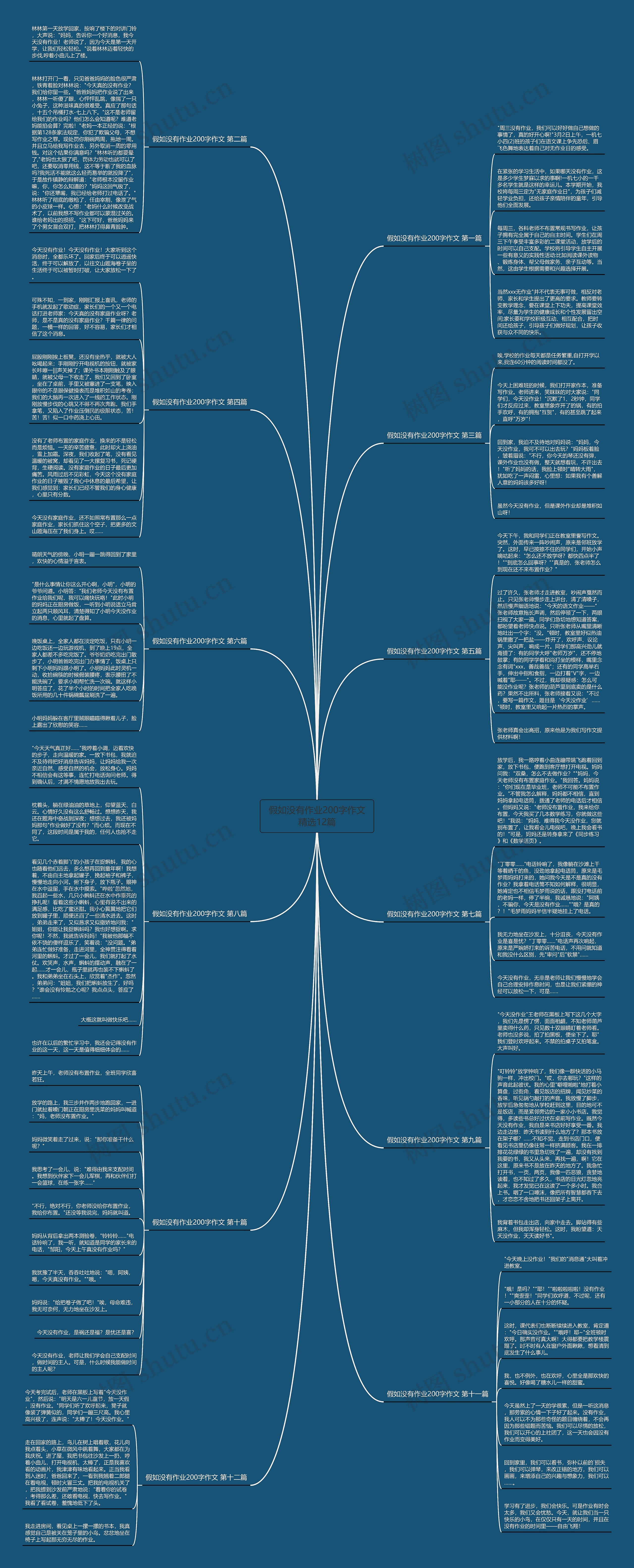 假如没有作业200字作文精选12篇