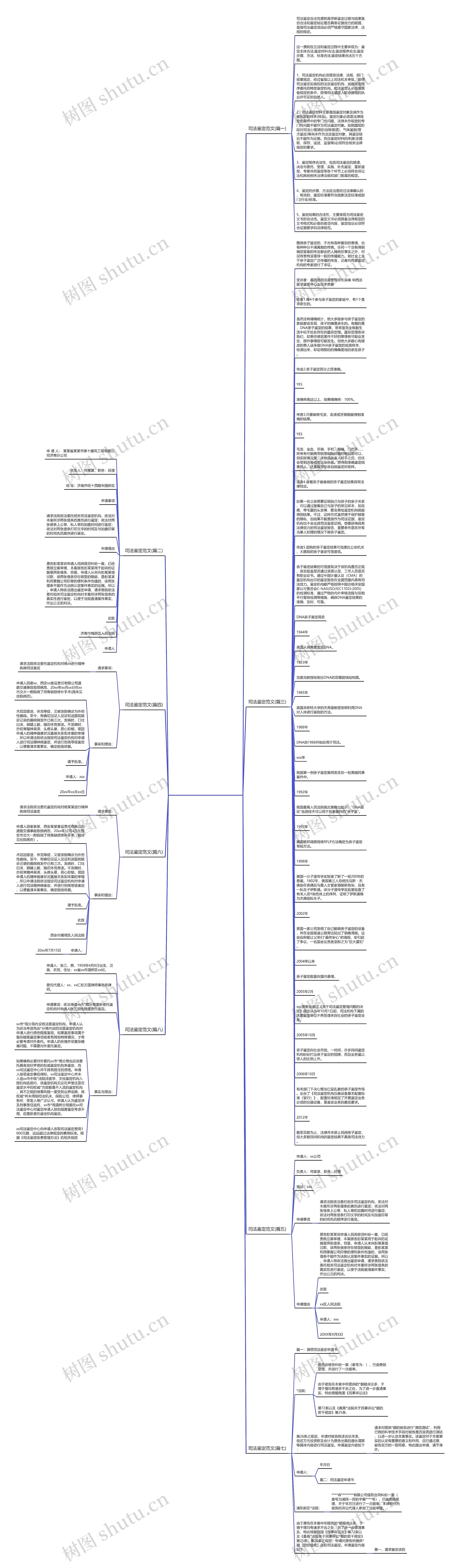 司法鉴定范文(精选八篇)思维导图