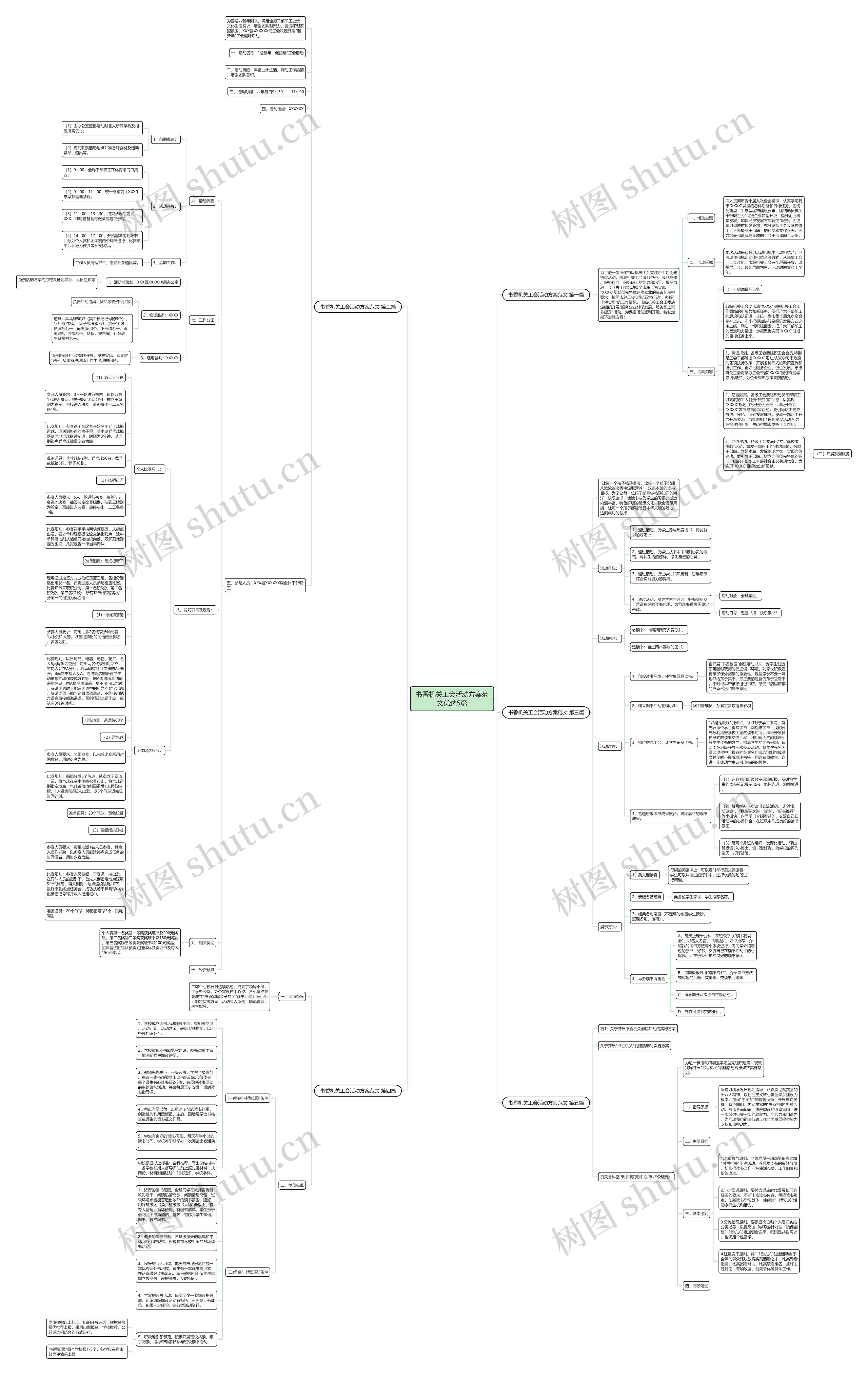 书香机关工会活动方案范文优选5篇