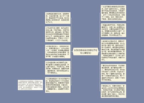 女孩伤感说说(伤感句子句句心痛短句)