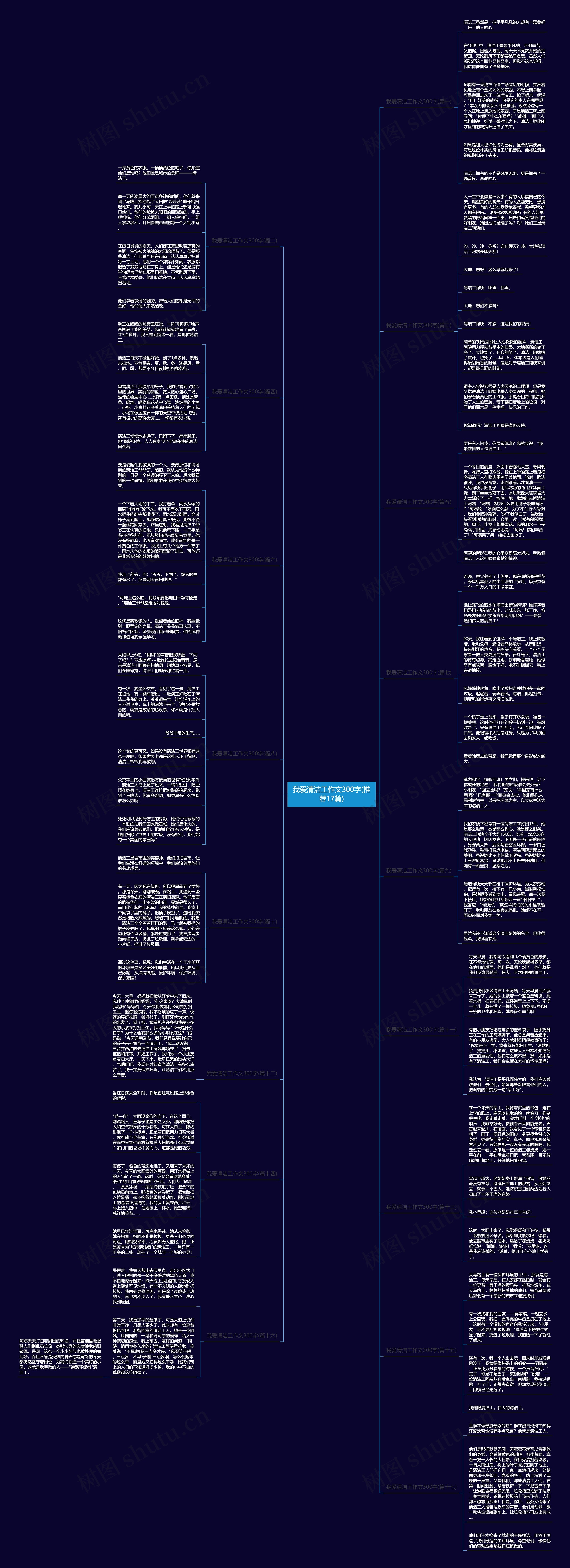 我爱清洁工作文300字(推荐17篇)思维导图