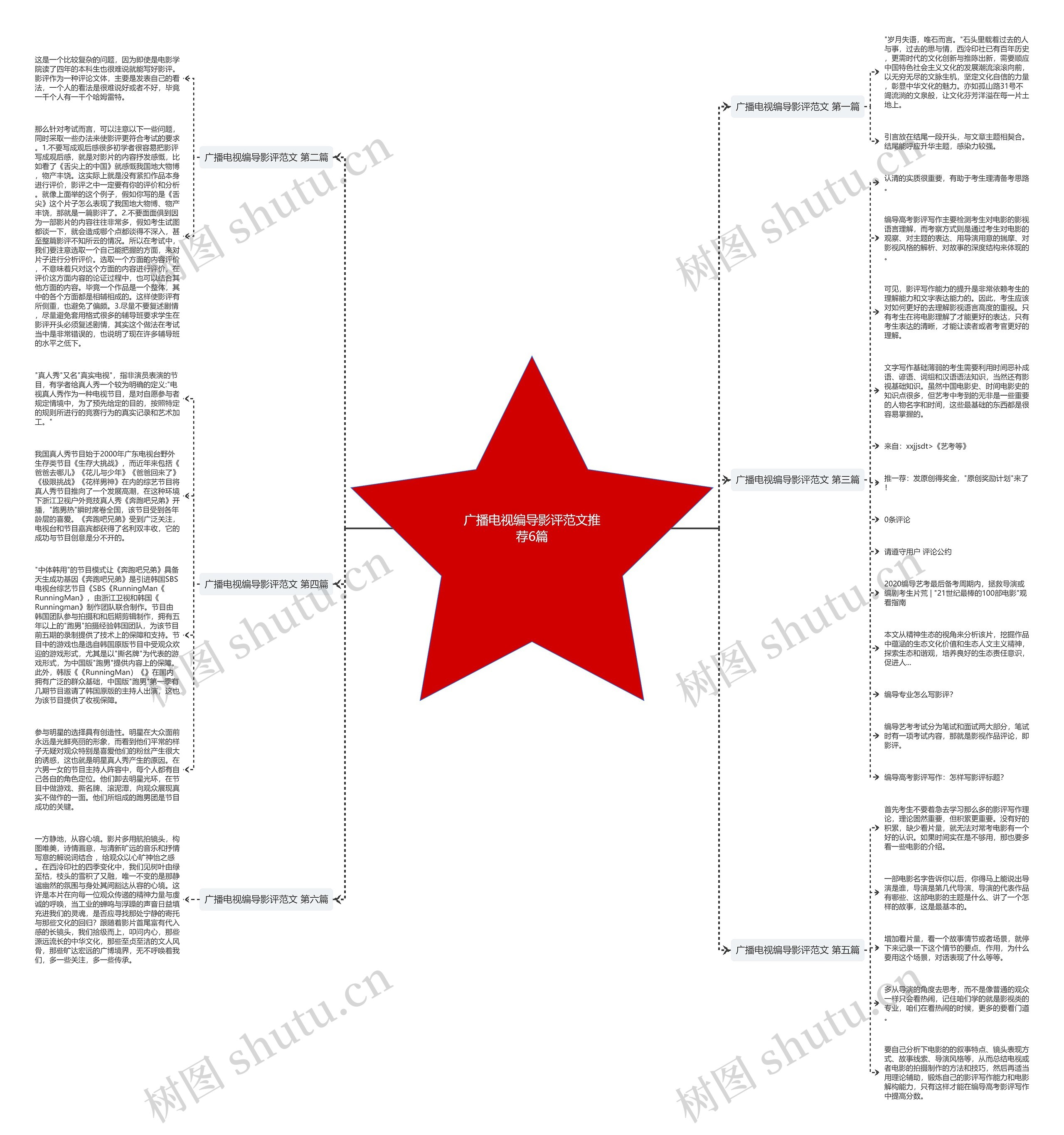 广播电视编导影评范文推荐6篇思维导图