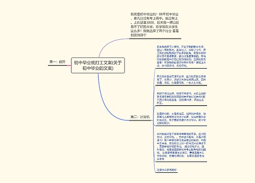 初中毕业就打工文案(关于初中毕业的文案)