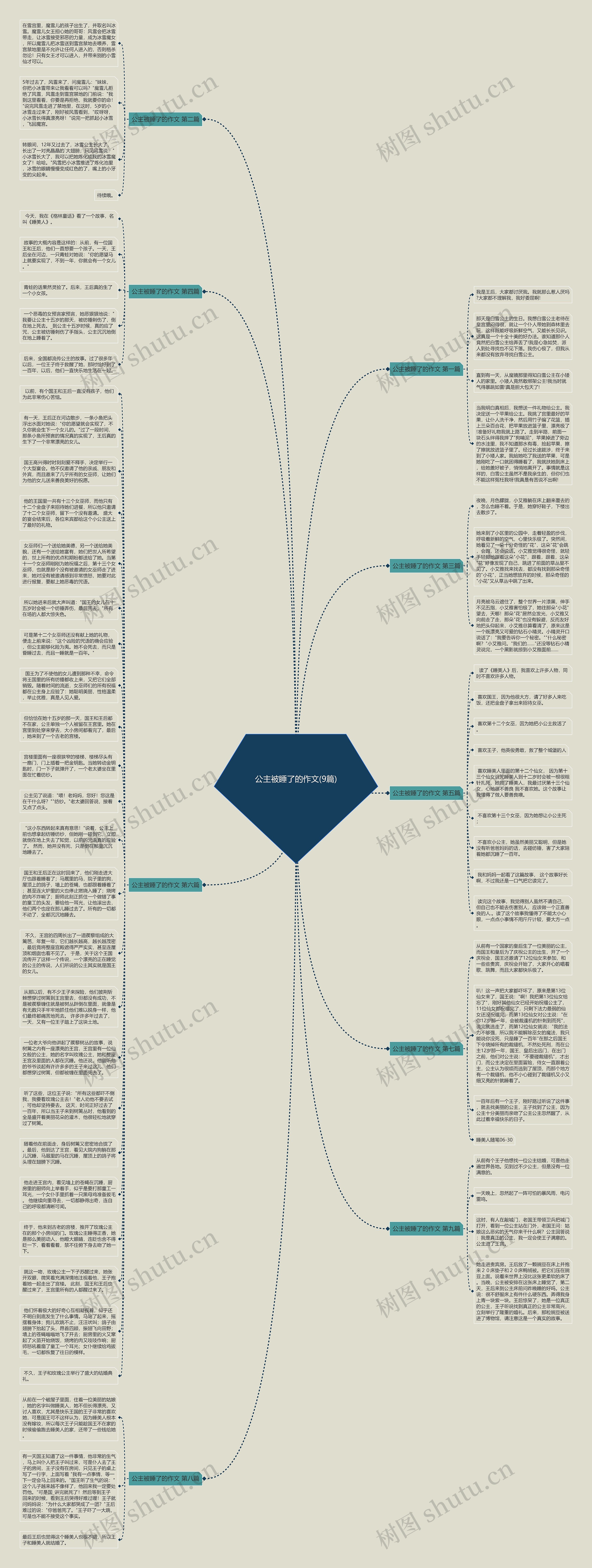 公主被睡了的作文(9篇)思维导图