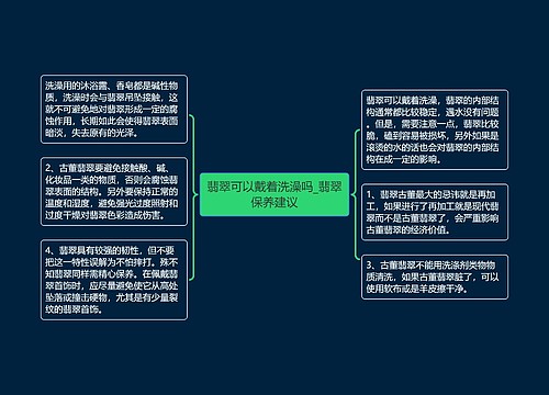 翡翠可以戴着洗澡吗_翡翠保养建议