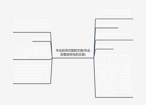 毕业后再恋爱的文案(毕业后重回学校的文案)