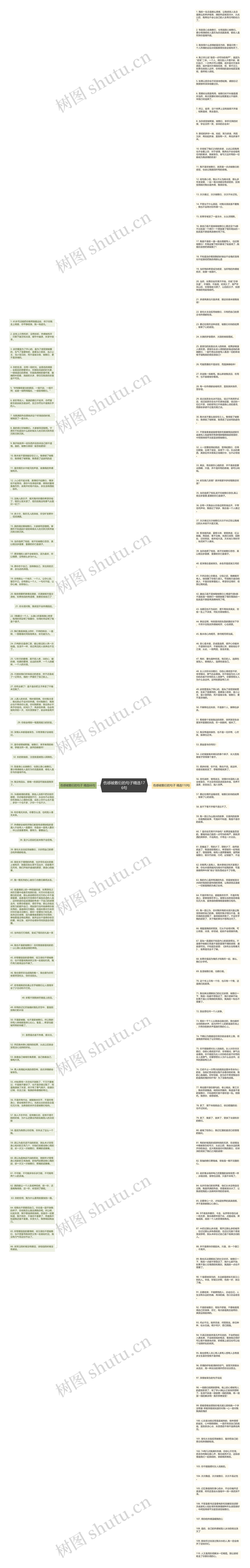 伤感被敷衍的句子精选176句思维导图