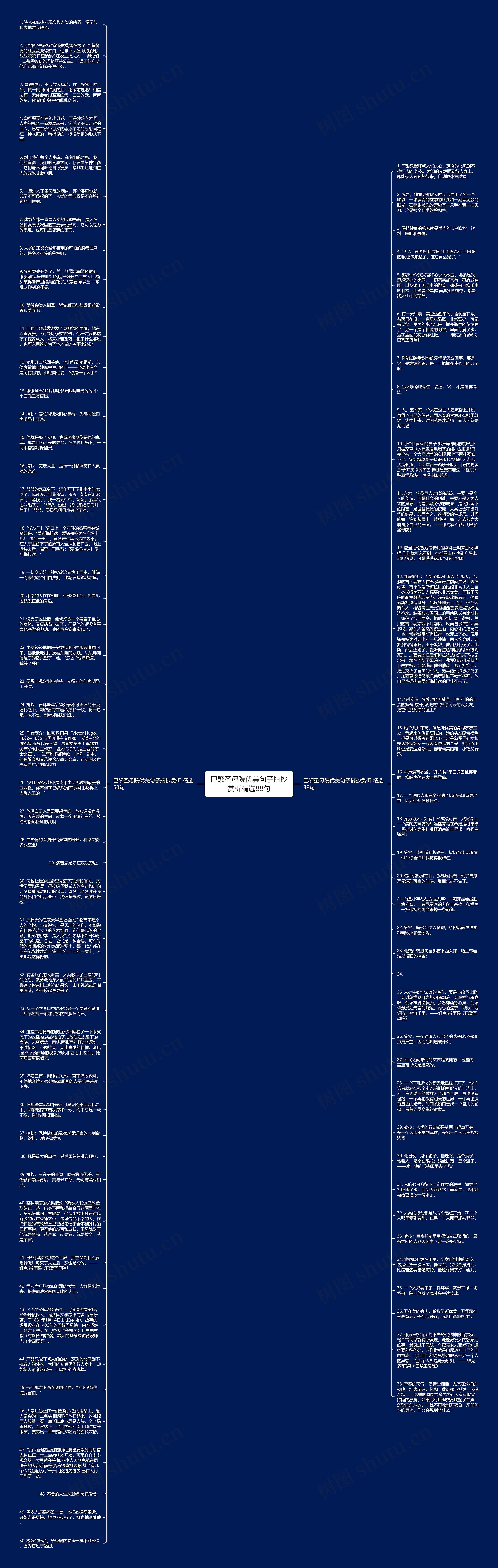巴黎圣母院优美句子摘抄赏析精选88句思维导图