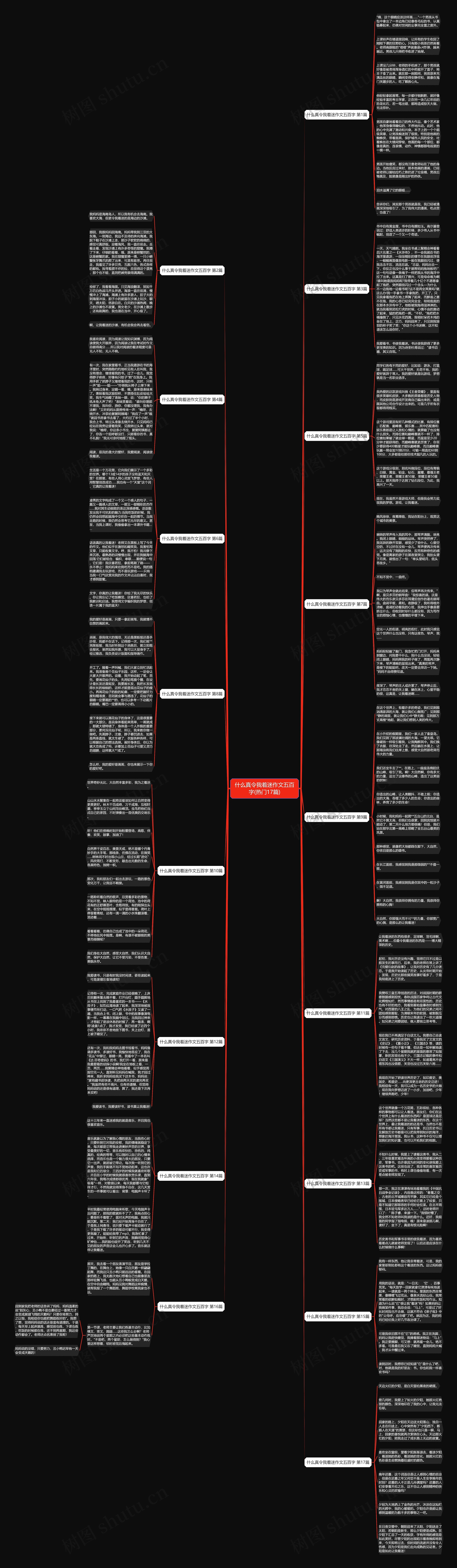 什么真令我着迷作文五百字(热门17篇)思维导图