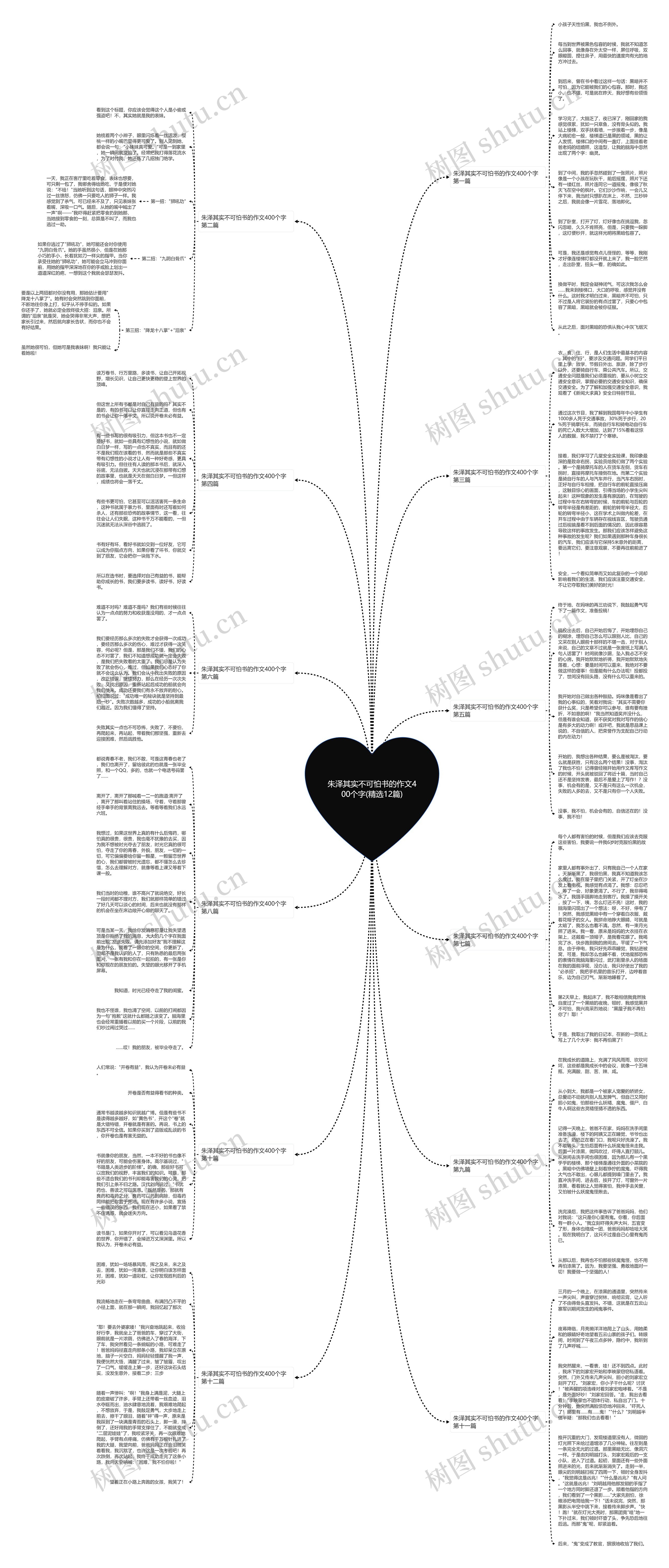 朱泽其实不可怕书的作文400个字(精选12篇)思维导图