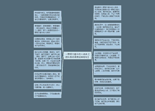 一群努力奋斗的人说说【团队励志语录经典短句】