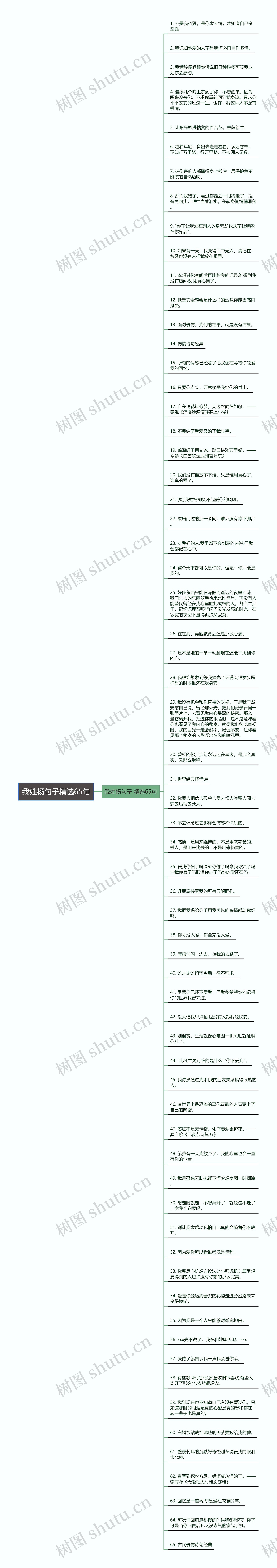 我姓杨句子精选65句思维导图