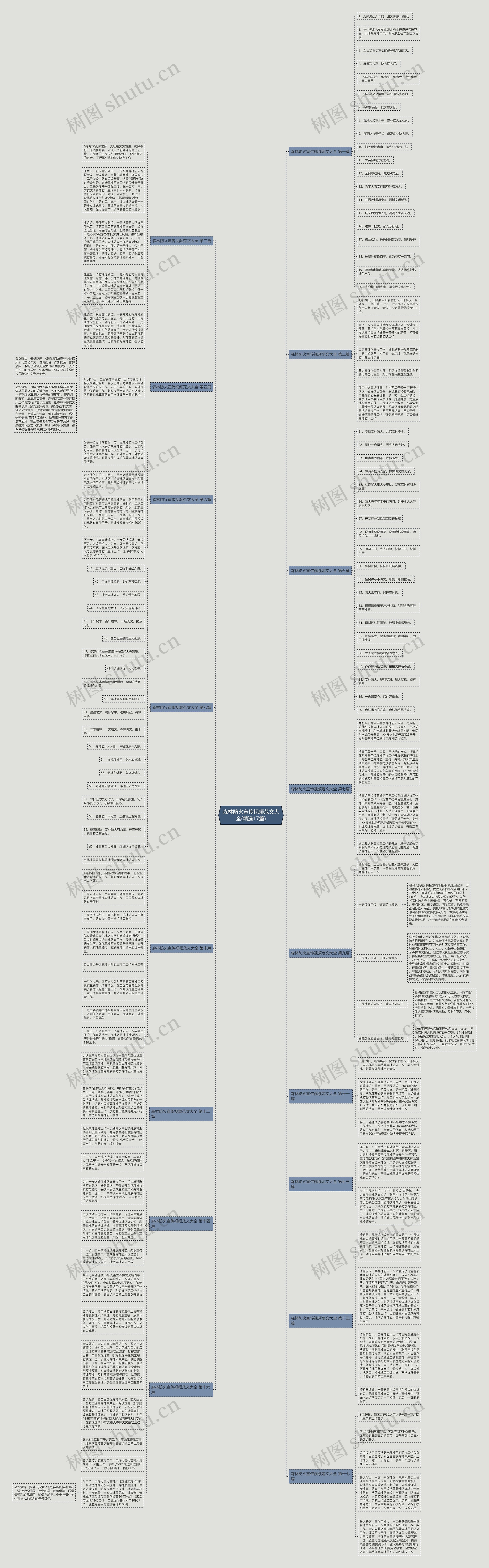森林防火宣传视频范文大全(精选17篇)思维导图