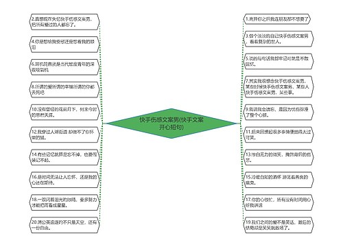 快手伤感文案男(快手文案开心短句)