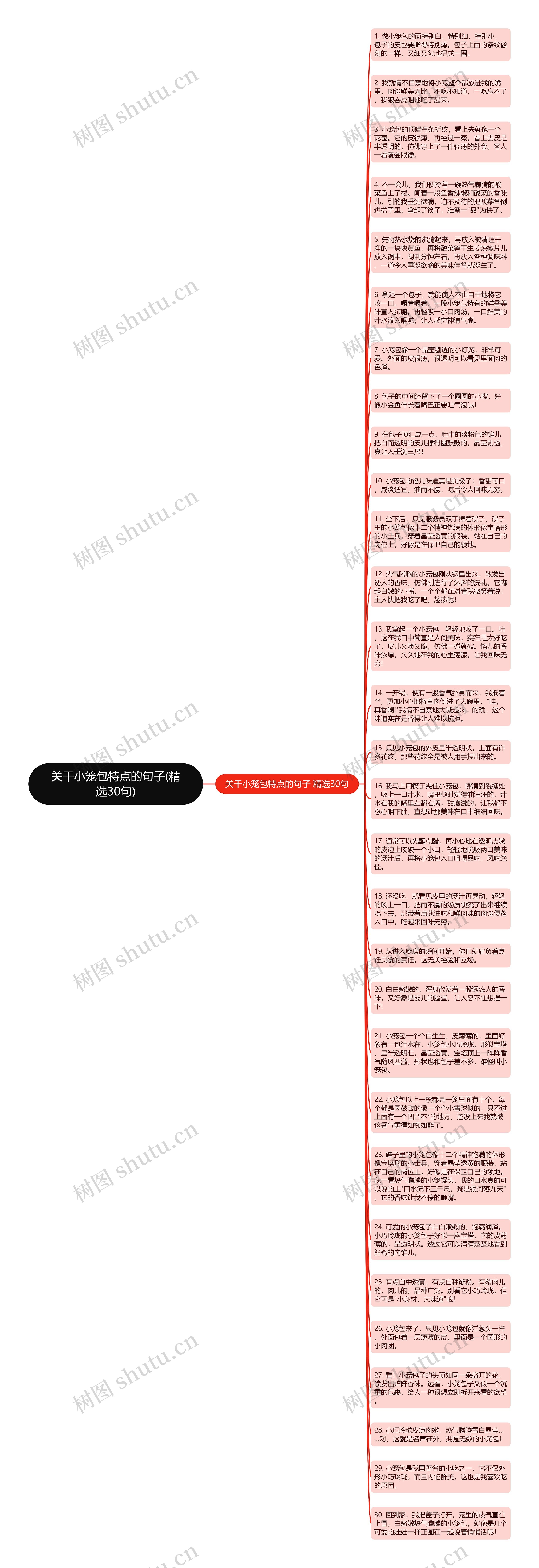 关干小笼包特点的句子(精选30句)