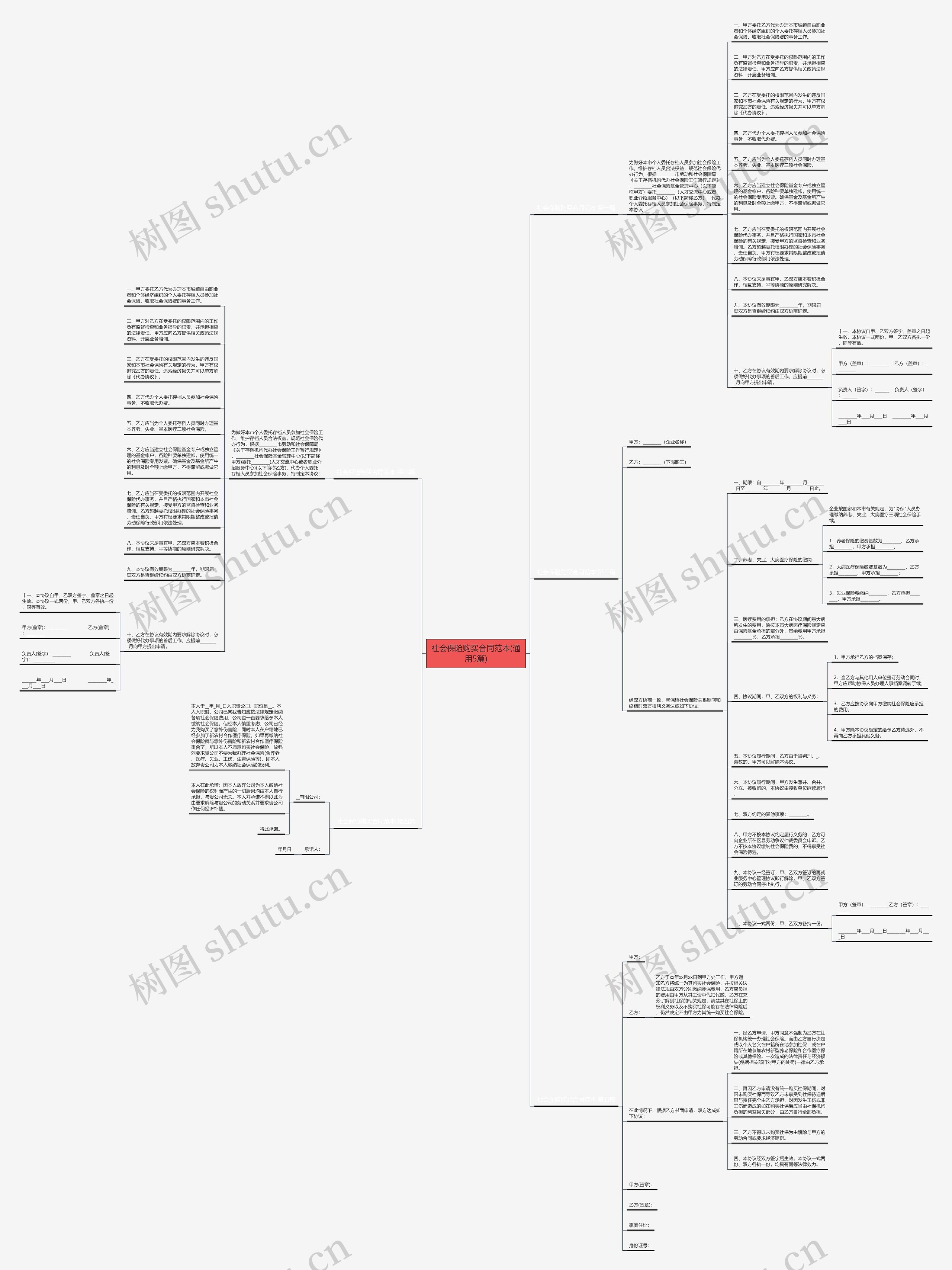 社会保险购买合同范本(通用5篇)