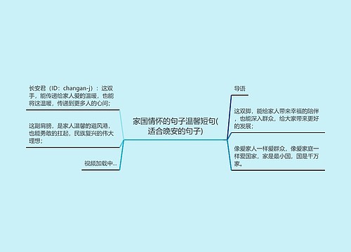 家国情怀的句子温馨短句(适合晚安的句子)