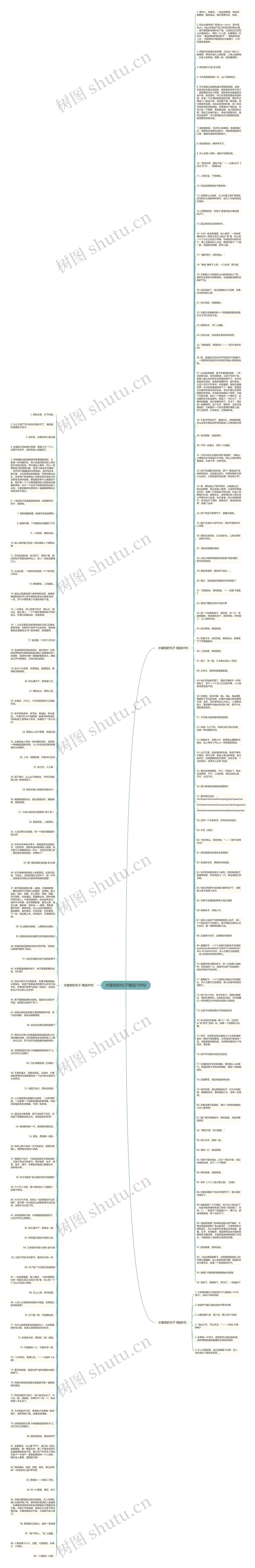 水蜜桃的句子精选189句思维导图