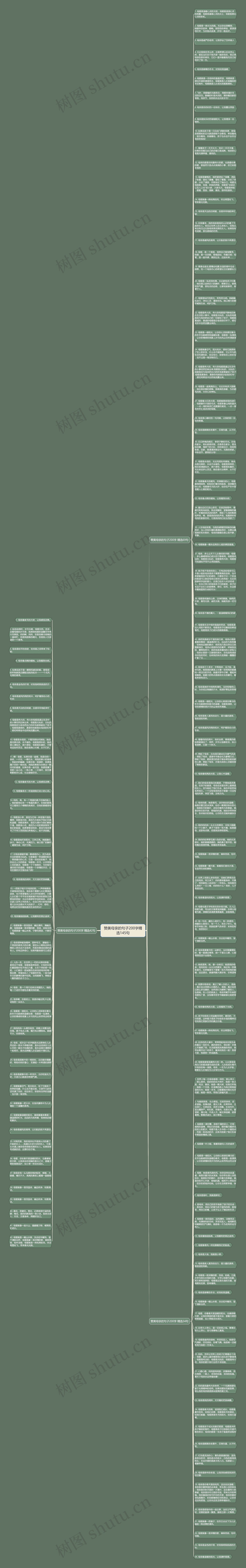 赞美母亲的句子200字精选145句思维导图