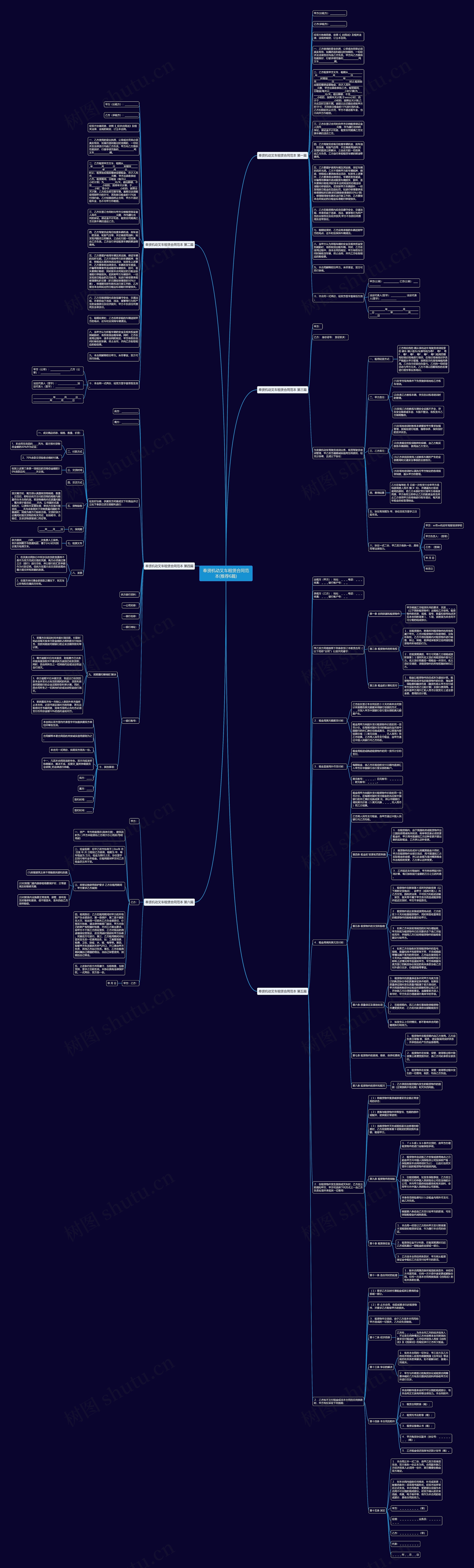奉贤机动叉车租赁合同范本(推荐6篇)思维导图高清图 奉贤机动叉车租赁合同范本(推荐6篇)思维导图