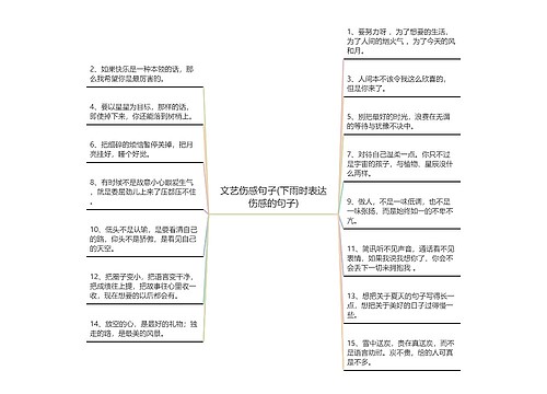 文艺伤感句子(下雨时表达伤感的句子)