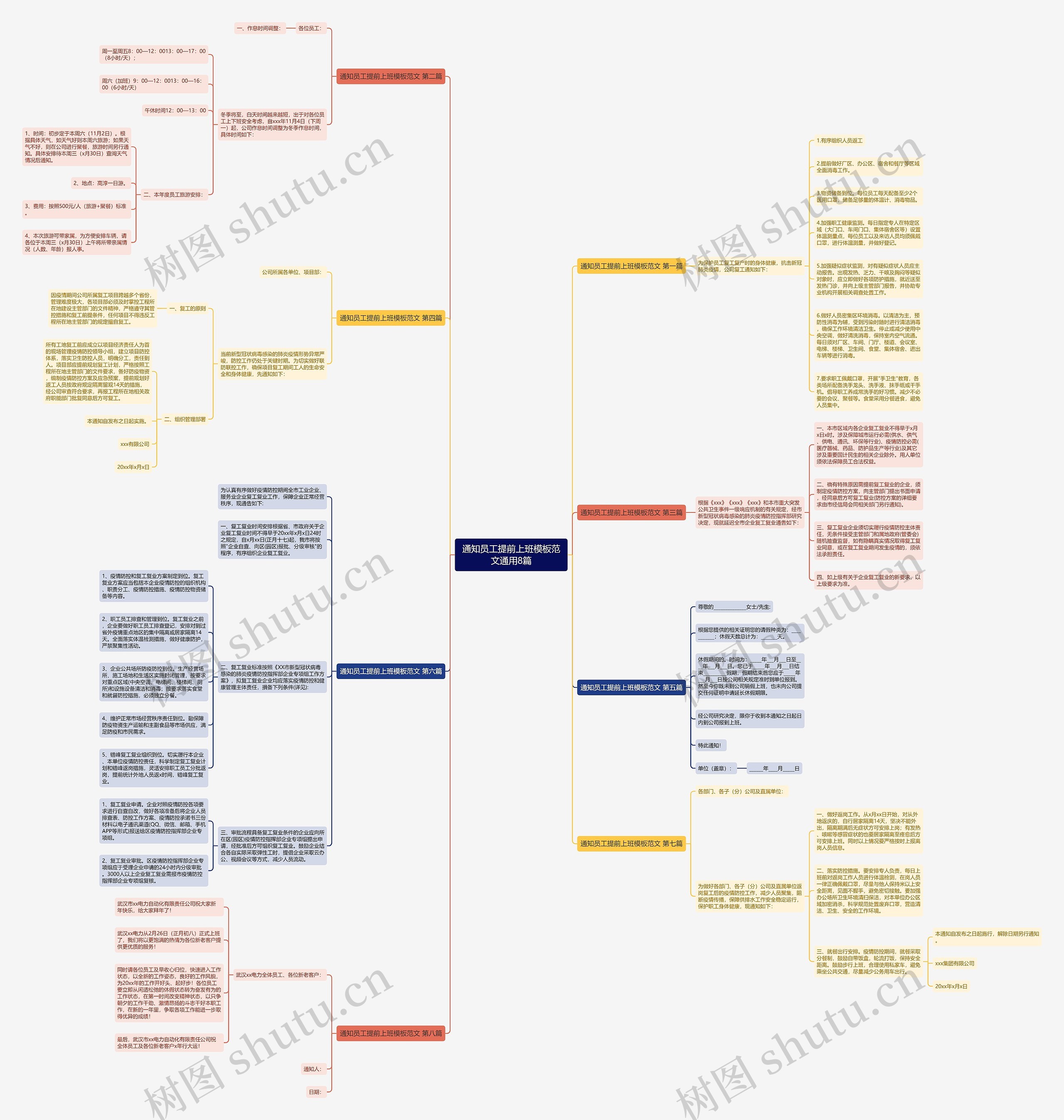 通知员工提前上班模板范文通用8篇 通知员工提前上班模板范文通用8篇