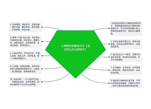 心情很好的唯美句子【适合发出去玩的短句】