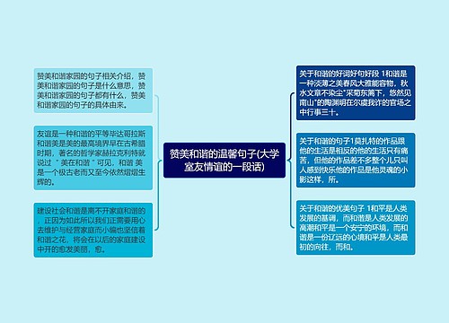 赞美和谐的温馨句子(大学室友情谊的一段话)