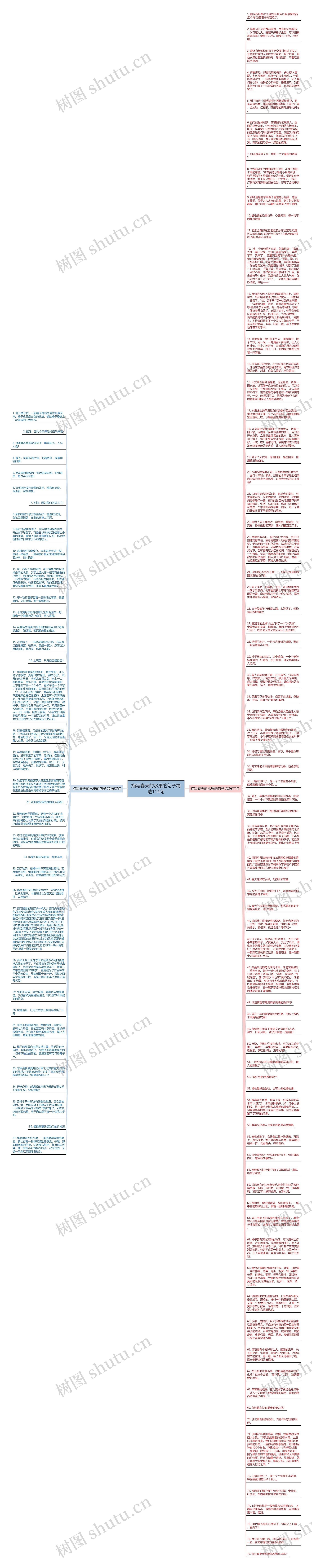描写春天的水果的句子精选114句思维导图
