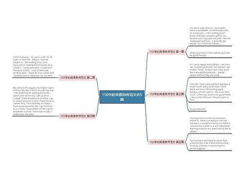 150字的英语自传范文共5篇