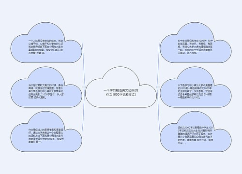 一千字的精选美文记叙(我作文1000字记叙作文)