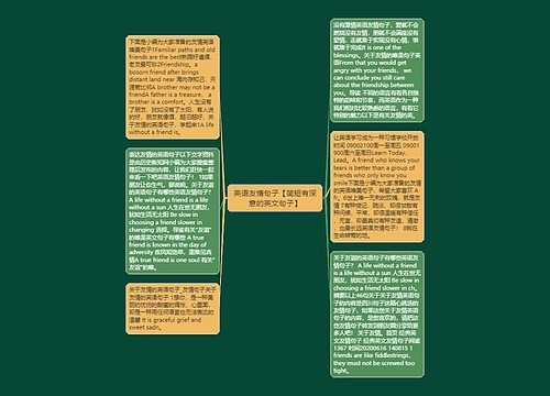 英语友情句子【简短有深意的英文句子】 英语友情句子【简短有深意的英文句子】