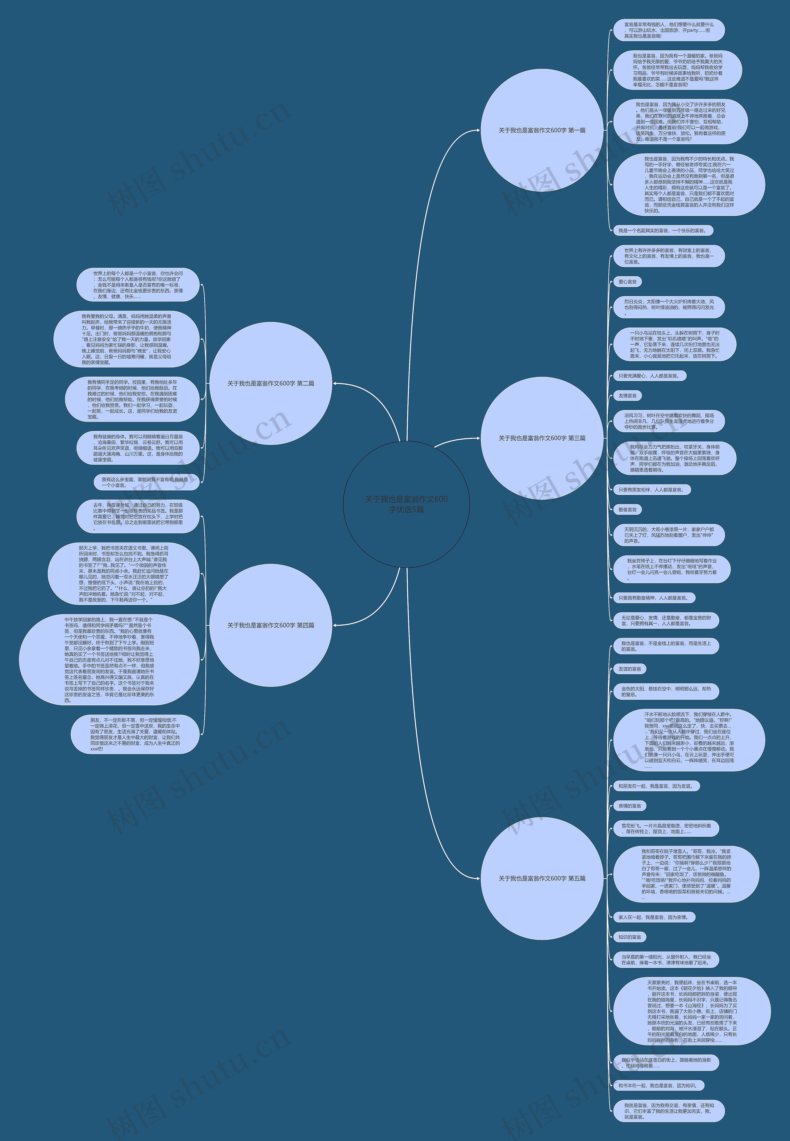 关于我也是富翁作文600字优选5篇思维导图