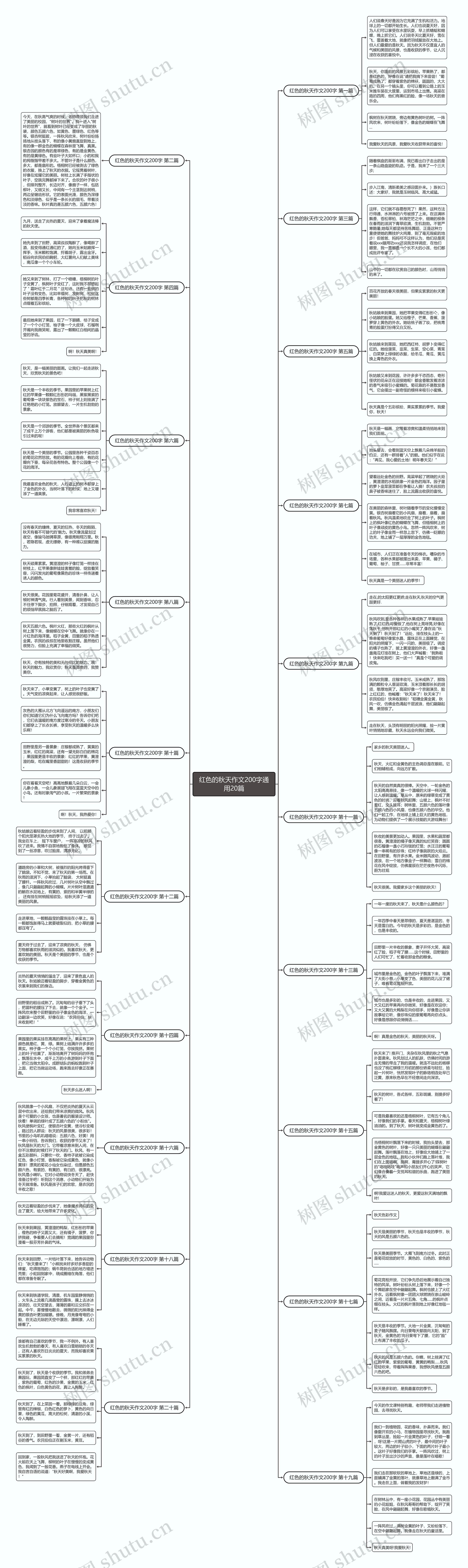 红色的秋天作文200字通用20篇 红色的秋天作文200字通用20篇