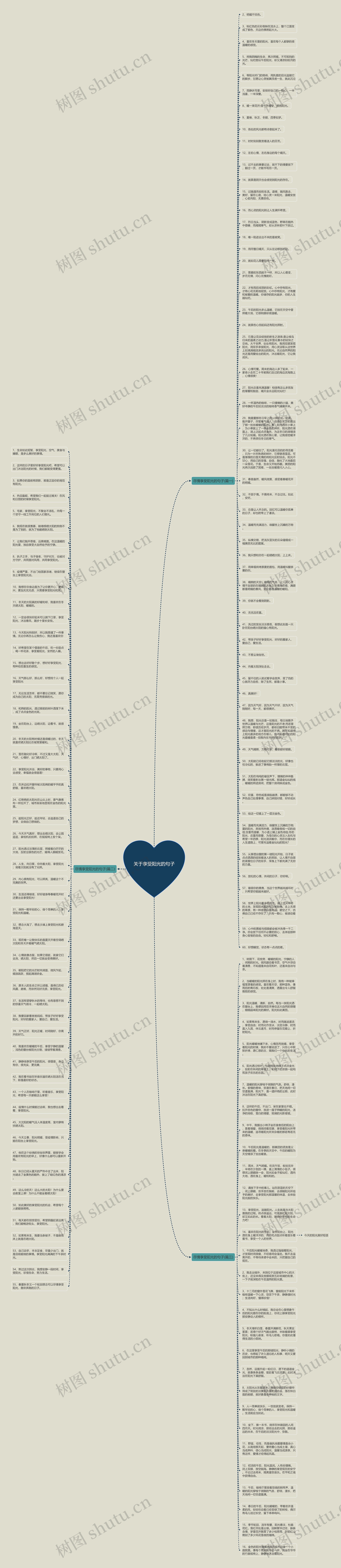 关于享受阳光的句子思维导图