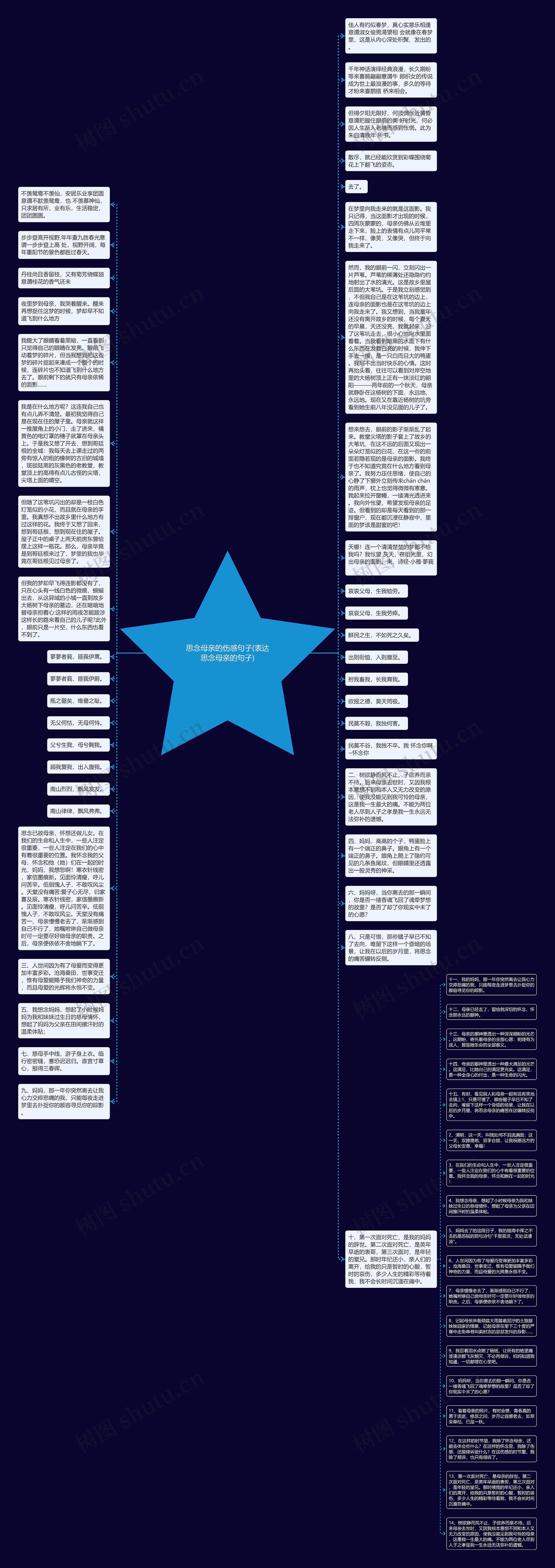 思念母亲的伤感句子(表达思念母亲的句子)思维导图高清图 思念母亲的伤感句子(表达思念母亲的句子)思维导图
