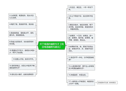 关于喝酒的幽默句子【俏皮喝酒幽默风趣话】