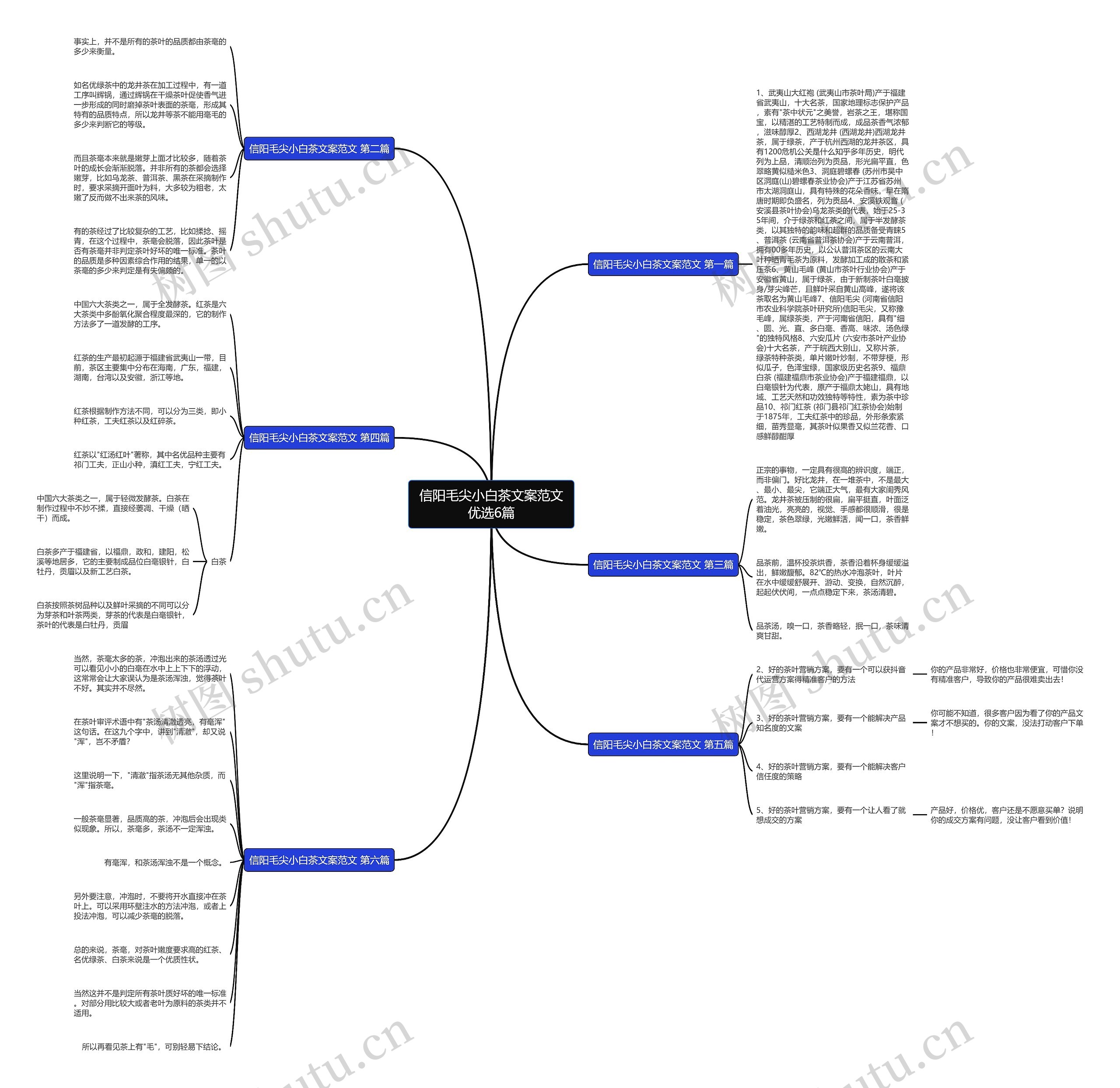 信阳毛尖小白茶文案范文优选6篇思维导图