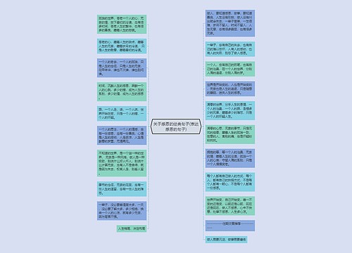 关于感恩的经典句子(表达感恩的句子)