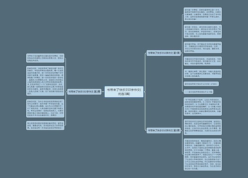 书带来了快乐550字作文(优选3篇)