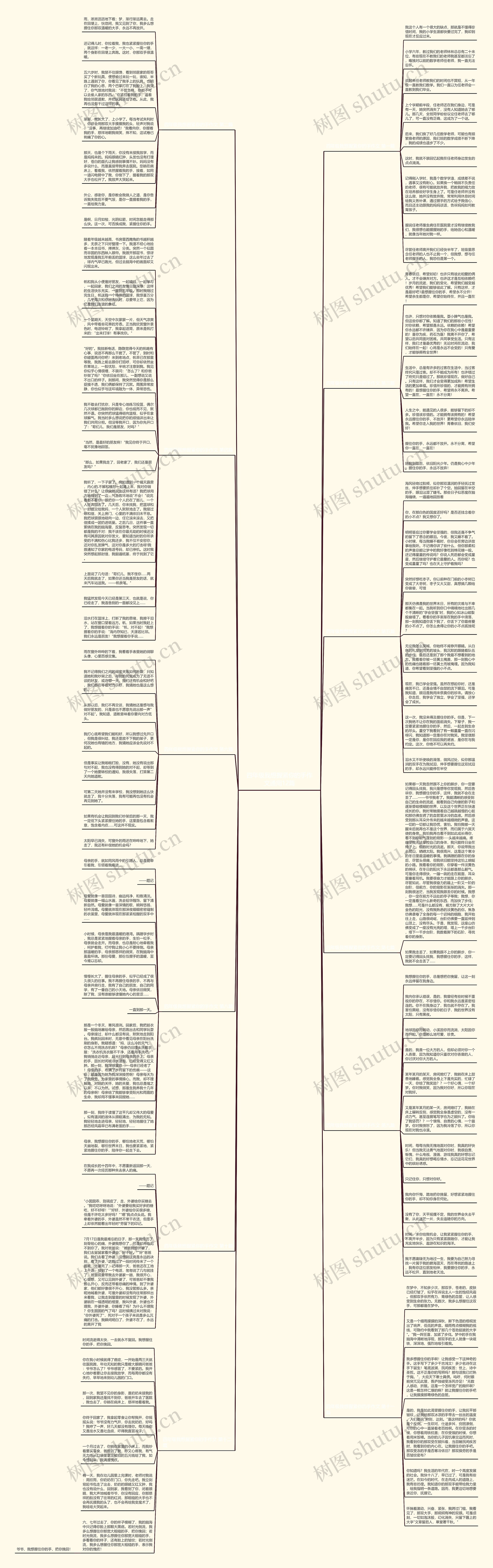 四年级我想握紧你的手作文通用12篇思维导图