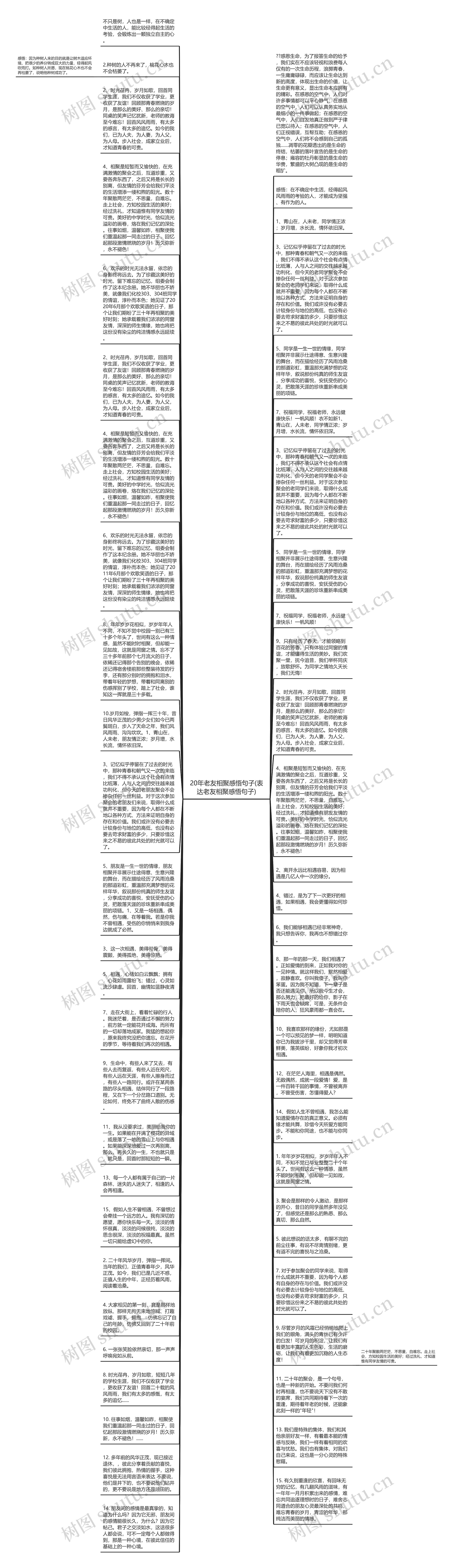 20年老友相聚感悟句子(表达老友相聚感悟句子)思维导图