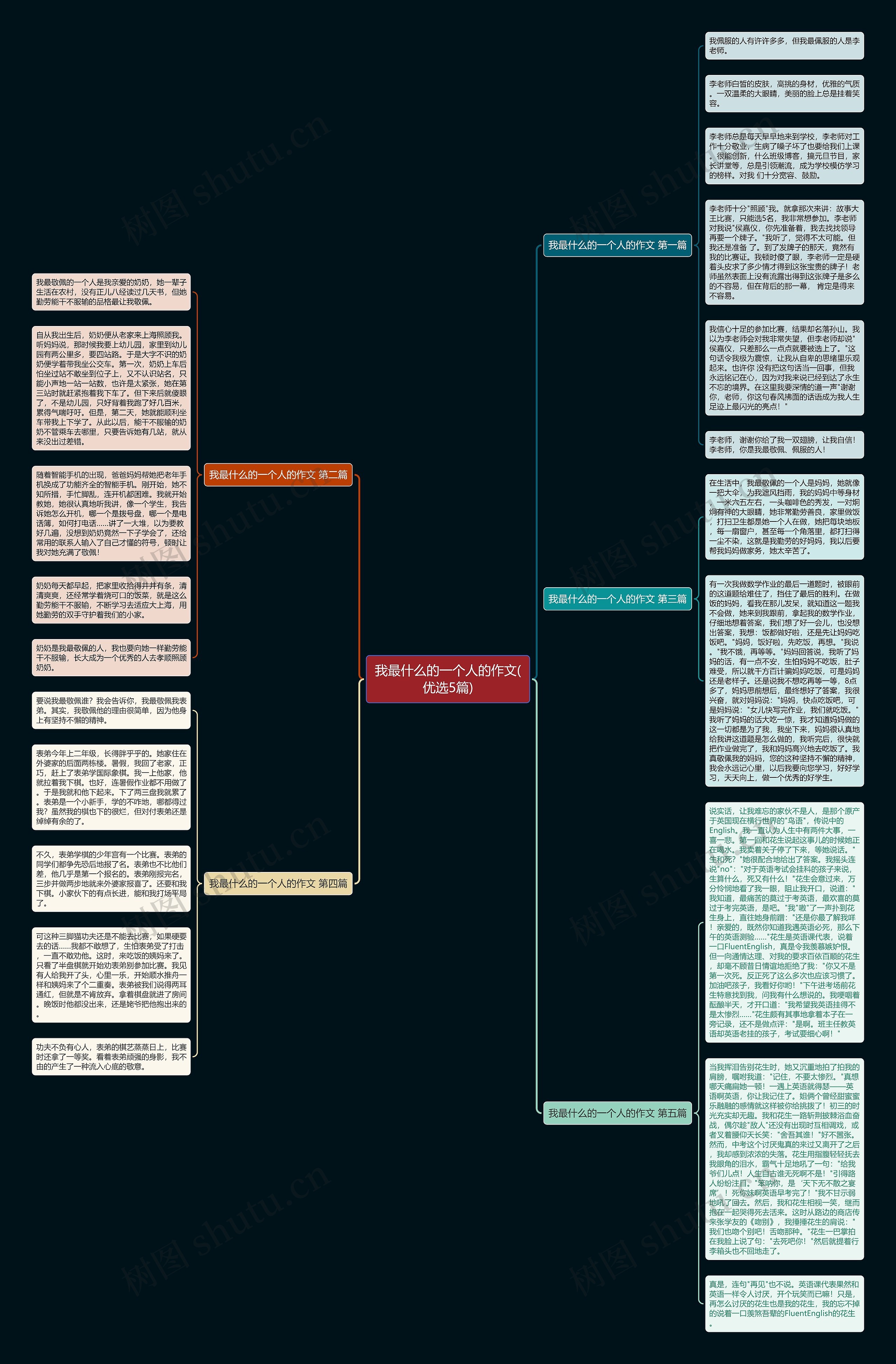 我最什么的一个人的作文(优选5篇)思维导图