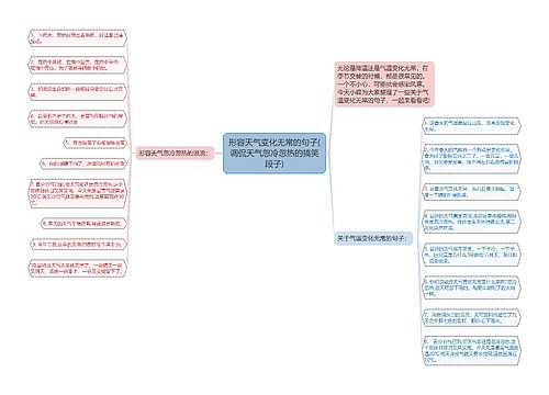 形容天气变化无常的句子(调侃天气忽冷忽热的搞笑段子)