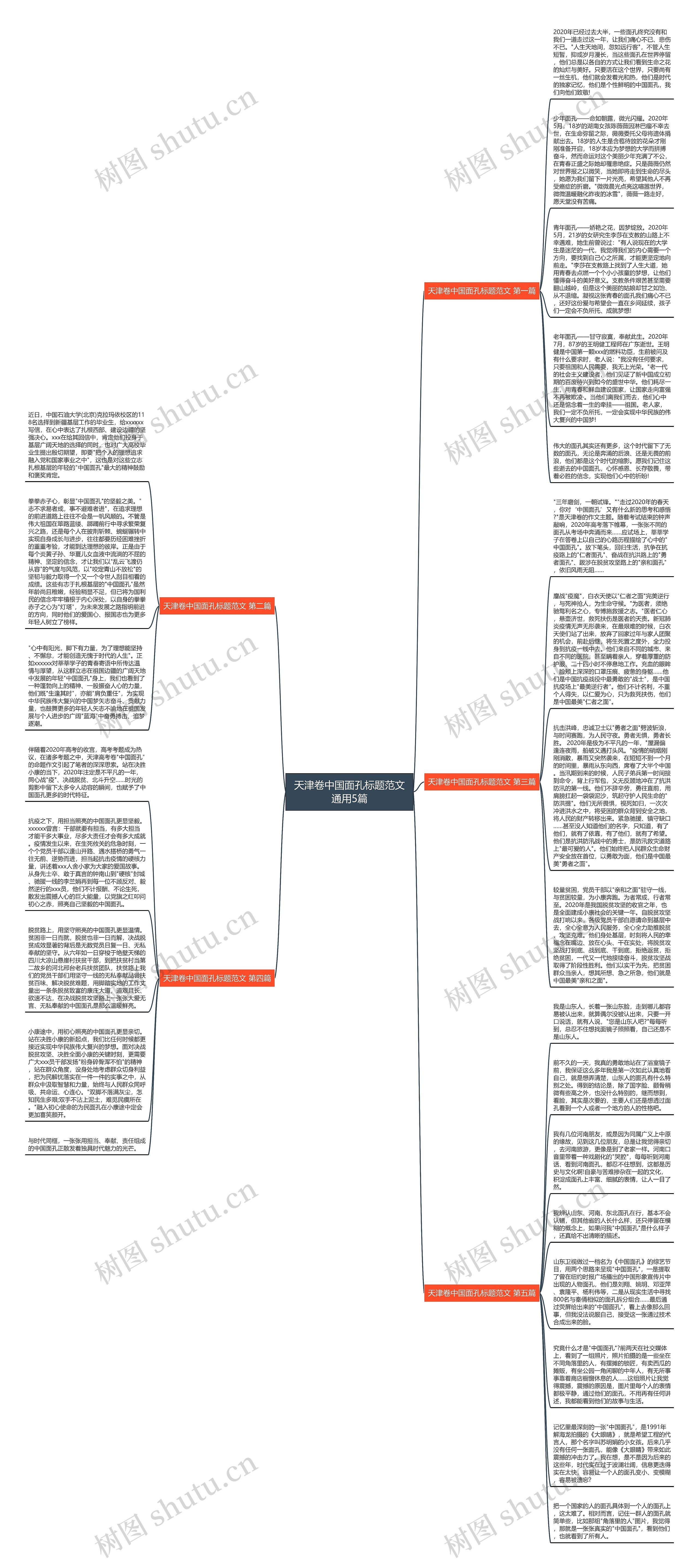 天津卷中国面孔标题范文通用5篇