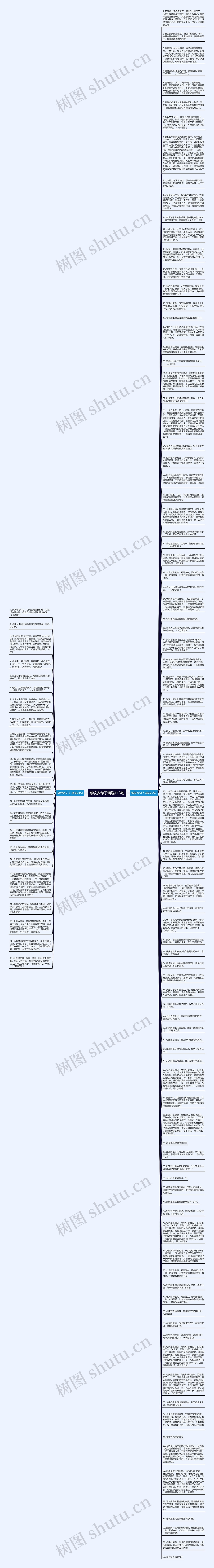 皱纹多句子精选113句思维导图