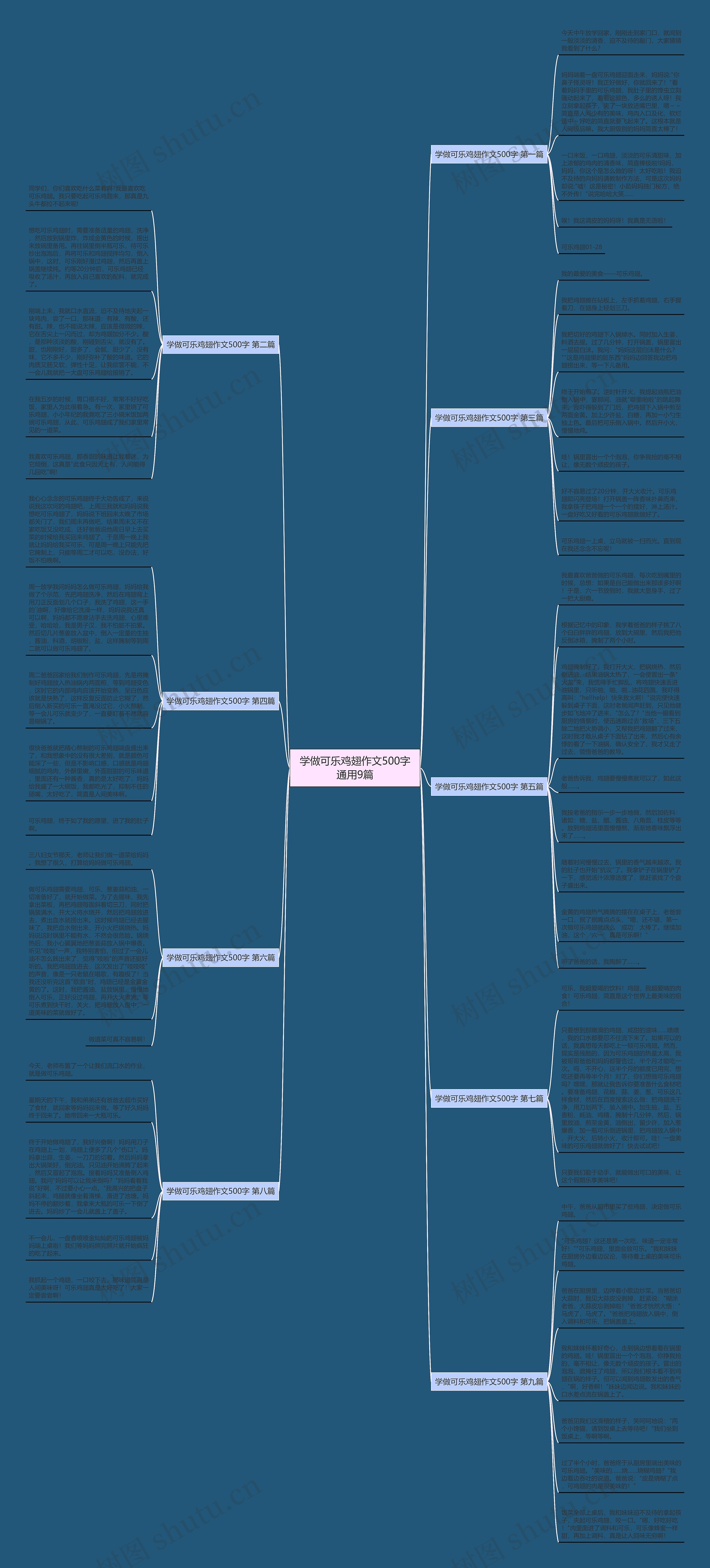 学做可乐鸡翅作文500字通用9篇思维导图