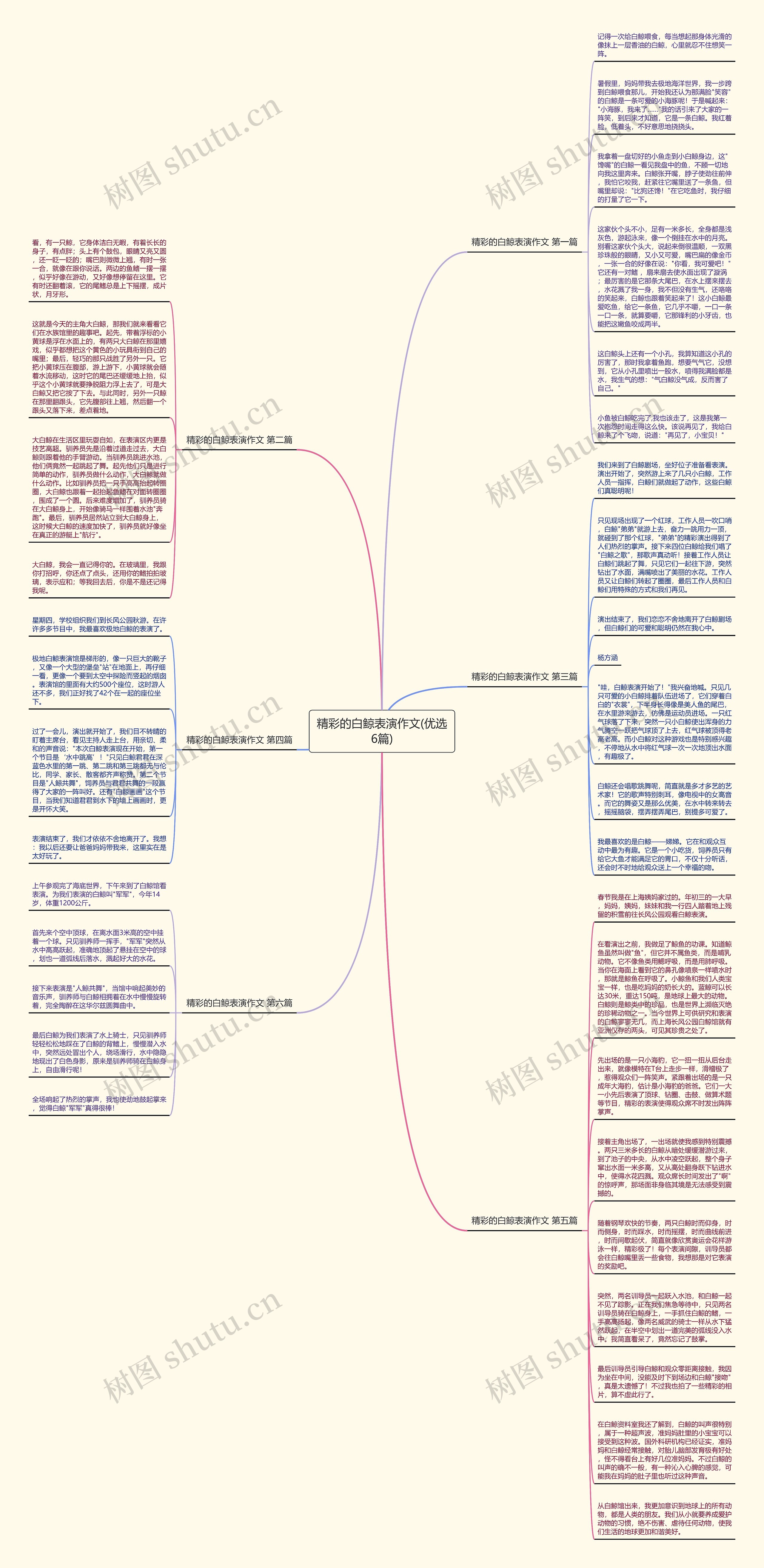 精彩的白鲸表演作文(优选6篇)思维导图