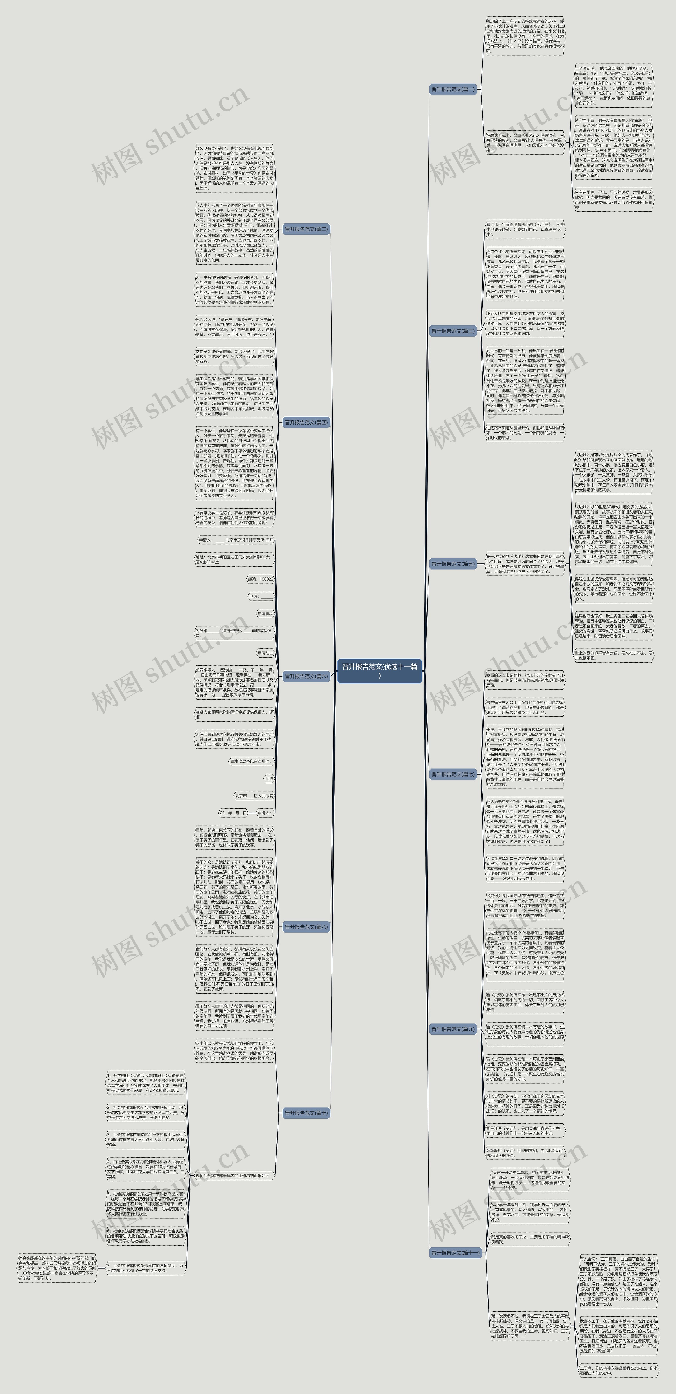 晋升报告范文(优选十一篇)思维导图