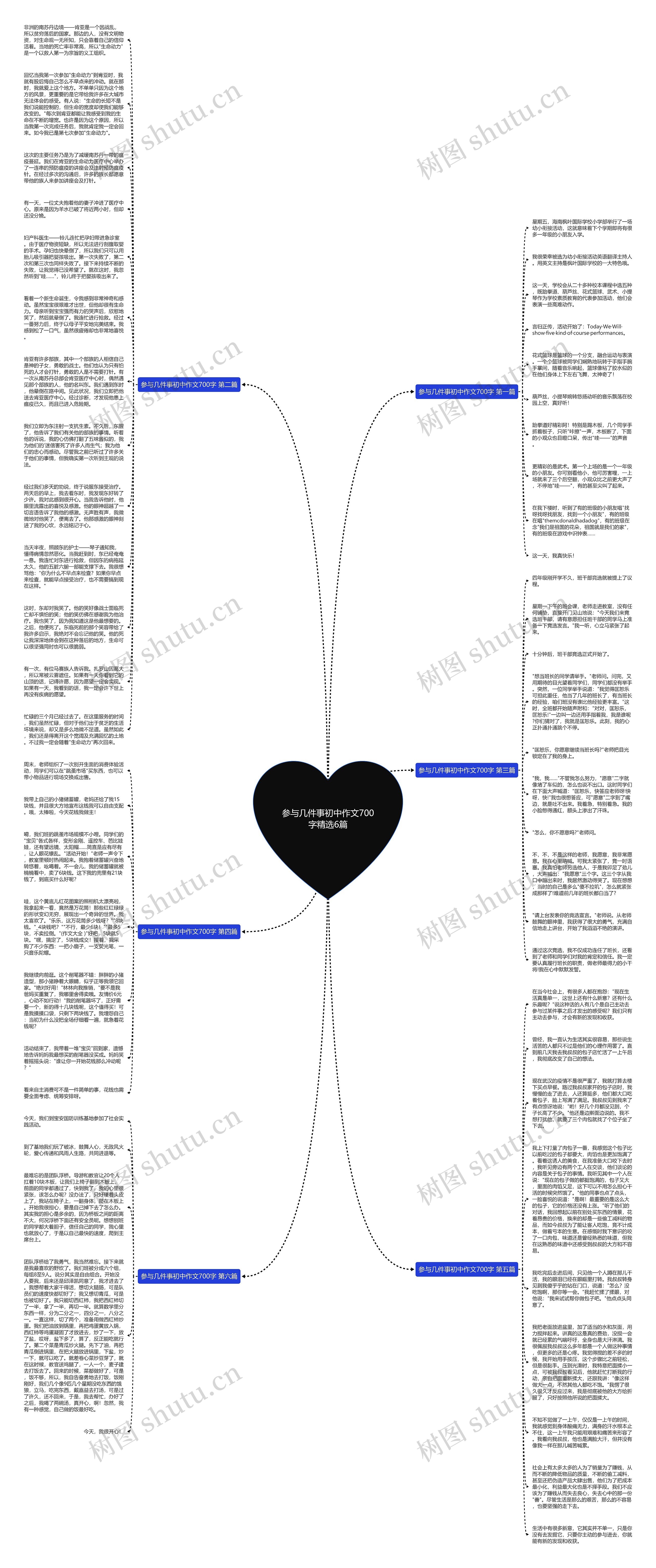 参与几件事初中作文700字精选6篇思维导图